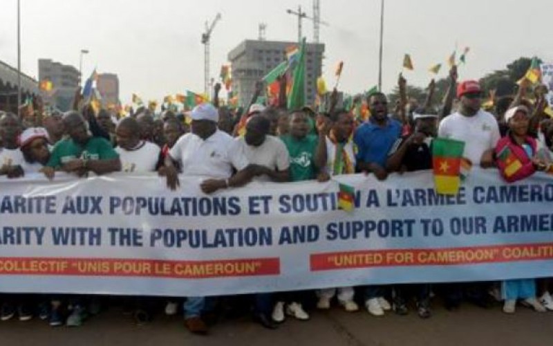 Cameroun: des milliers de manifestants protestent contre les terroristes de Boko Haram