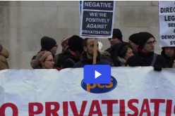 Londres: grève contre la privatisation à la National Gallery (vidéo)