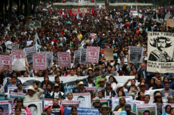 Mexique : manifestation un an après le rapt de 43 étudiants