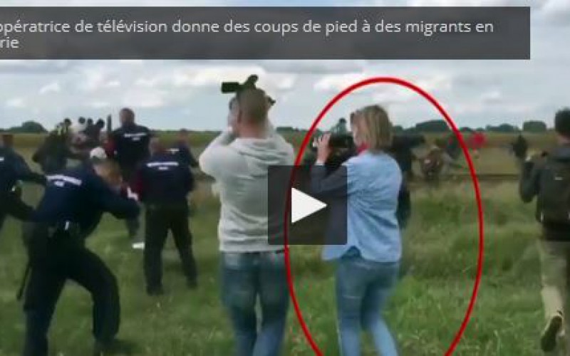 Petra Laszo, la journaliste hongroise qui a frappé des migrants, fera l’objet d’une enquête criminelle -vidéo