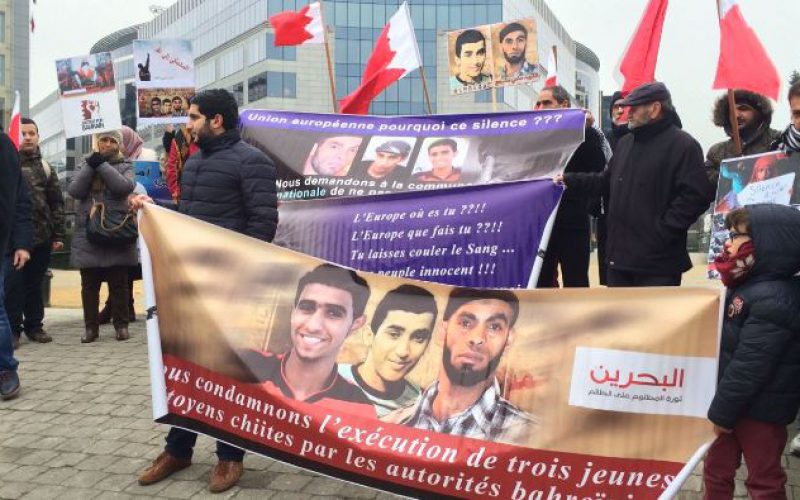 Belgique: rassemblement devant le Parlement européen pour condamner l’exécution de trois jeunes bahreïnis par le régime